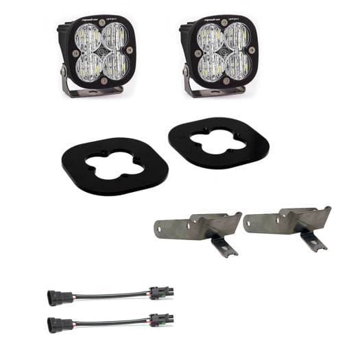 Baja Designs Squadron Sport Fog Pocket Light Kit for Ford (2011-16) F-250/350 Super Duty, Wide Cornering Light Pattern, Clear Lens