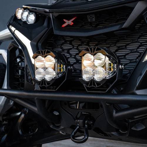 Baja Designs Pre-Runner Bumper Light Kits for Can-Am (2024-25) Maverick R, LP4 Lights, Driving/Combo Light Pattern, Clear Lens