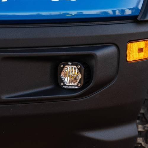 Baja Designs S1 Fog Pocket Light Kit for Ford (2021-25) Bronco Sport, Wide Cornering Light Pattern, Clear Lens