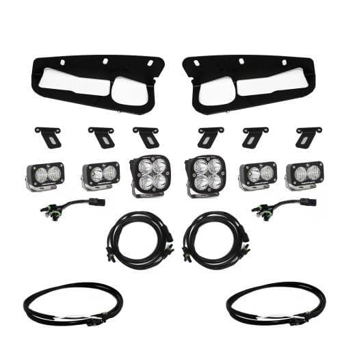 Baja Designs Squadron Sport/S2 Sport Fog Pocket Light Kit for Ford (2021-25) Bronco / (2022-25) Bronco Raptor, Multi-Pattern Light Pattern, Clear Lens, Toggle Wiring
