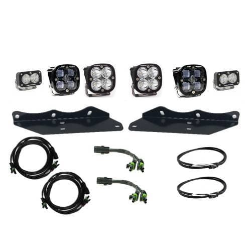 Baja Designs Squadron SAE/S2 Fog Pocket Light Kit for Ford (2017-20) F-150 Raptor, SAE Fog Light Pattern, Clear Lens