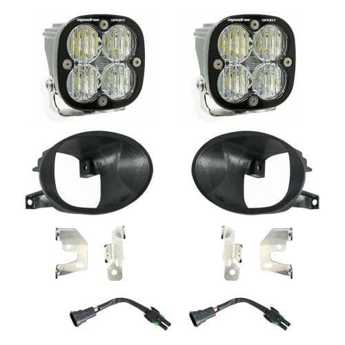 Baja Designs Squadron Sport Fog Pocket Light Kit for Mercedes-Benz (2019-25) Sprinter 1500/2500/3500, Wide Cornering Light Pattern, Clear Lens