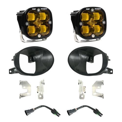 Baja Designs Squadron SAE Fog Pocket Light Kit for Mercedes-Benz (2019-25) Sprinter 1500/2500/3500, SAE Fog Light Pattern, Baja Amber Lens