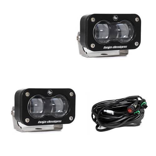 Baja Designs S2 SAE LED Auxiliary Light Pod Pair, Clear - Universal