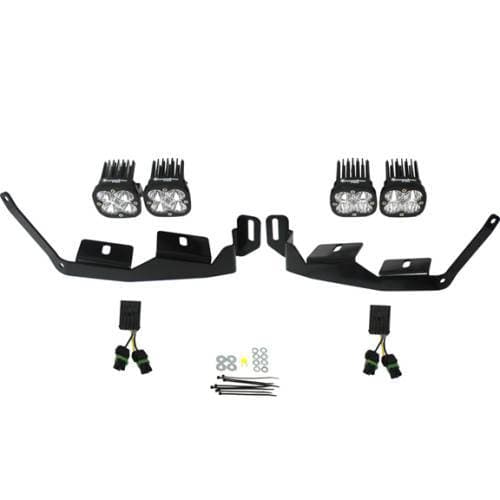 Baja Designs Squadron Sport Headlight Kit for Polaris (2018-21) RZR RS1 / (2014-22) RZR XP 1000 / (2018-21) RZR XP Turbo-S, Multi Pattern Light Pattern, Clear Lens