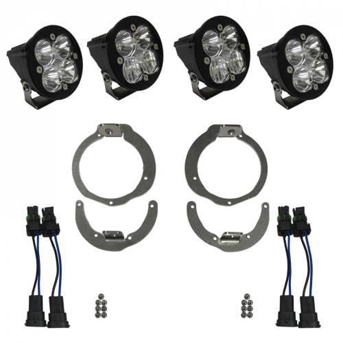 Baja Designs Squadron-R Sport Headlight Kit for Can-Am (2013-16) Maverick / (2011-16) Renegade, Multi Pattern Light Pattern, Clear Lens