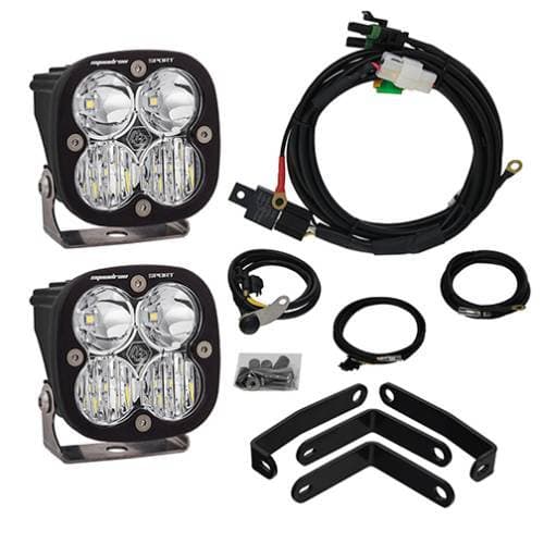 Baja Designs Squadron Sport Headlight Kit for BMW (2013-18) R1200GS (Driving/Combo Light Pattern, Clear Lens)