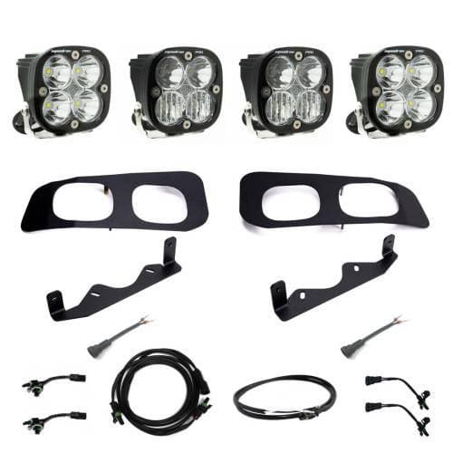 Baja Designs Squadron Pro Dual Fog Pocket Light Kit for Ford (2023-25) F-250/350 Super Duty, Multi-Pattern Light Pattern, Clear Lens, Upfitter Wiring
