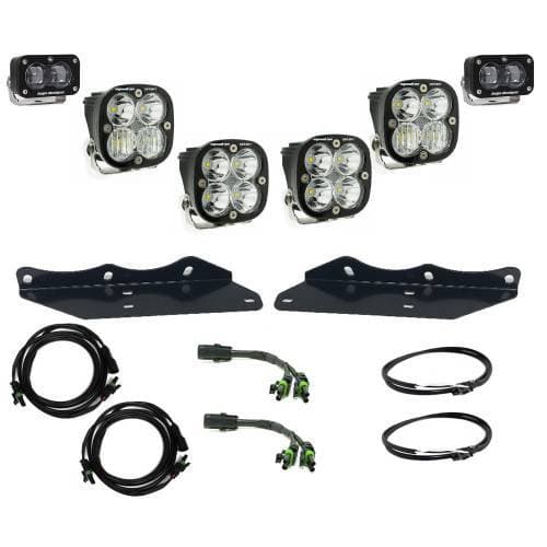 Baja Designs Squadron/S2 SAE “Sportsman” Fog Pocket Light Kit for Ford (2017-20) F-150 Raptor, SAE Fog Light Pattern, Baja Amber Lens