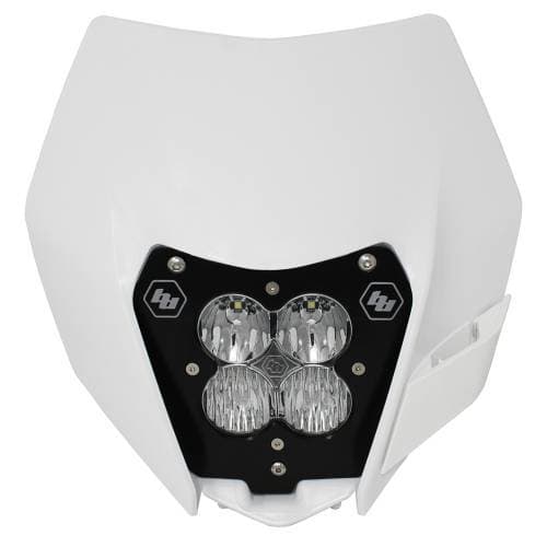 Baja Designs XL Pro (A/C) Headlight Kit w/ Shell for KTM (2013-16) 200 XC-W/250 SX/250 XC/300 XC, Driving/Combo Light Pattern, Clear Lens
