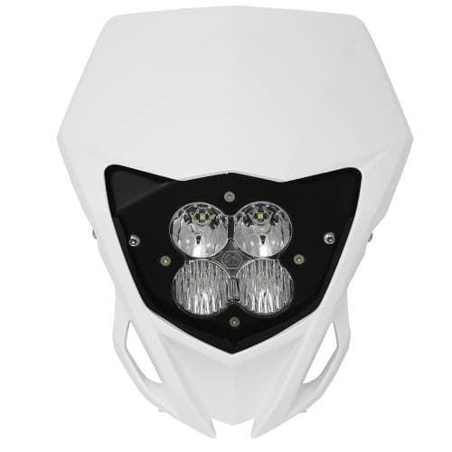 Baja Designs XL Sport Headlight Kit w/ Shell for Yamaha (2016-18) YZ250FX/YZ450FX, Driving/Combo Light Pattern, Clear Lens