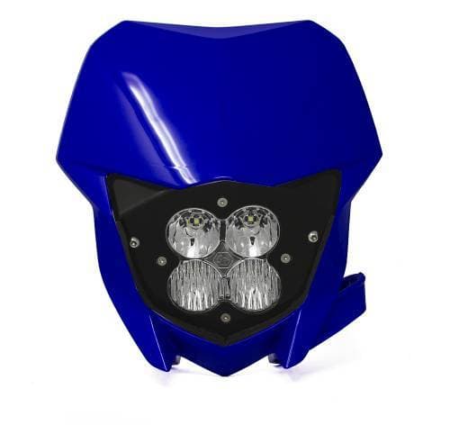 Baja Designs XL Sport Headlight Kit w/ Shell for Yamaha (2021-24) YZ250FX/YZ450FX, Driving/Combo Light Pattern, Clear Lens