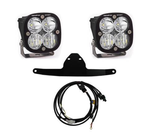 Baja Designs Squadron Sport Frame Mount Light Kit for Honda (2016-20) Africa Twin, Driving/Combo Light Pattern, Clear Lens