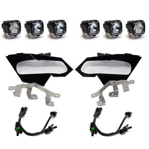 Baja Designs S1 Triple LED/Laser Headlight Kit for Can-Am (2017-24) Maverick X3