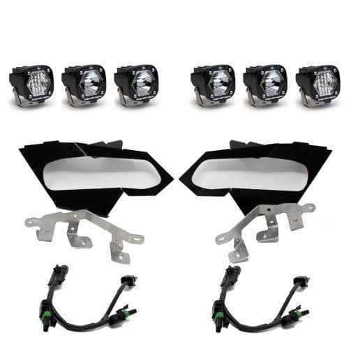 Baja Designs S1 Triple LED Headlight Kit for Can-Am (2017-24) Maverick X3