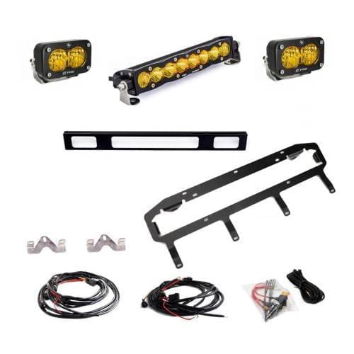 Baja Designs S8 10 Inch S2 Pro Grille Light Replacement Kit for Toyota (2025) 4Runner, TRD Pro, Multi Pattern Light Pattern, Baja Amber Lens