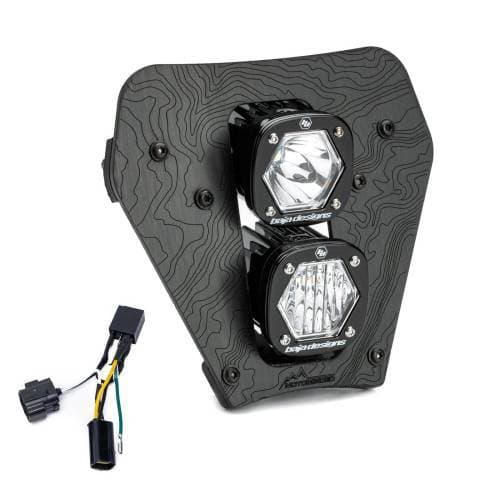 Baja Designs Dual S1 Gemini (D/C) LED Headlight Kit for KTM (2024-25) EXC-F w/ Hi-Low Harness