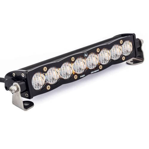 Baja Designs S8 Straight LED Light Bar - Universal (10 Inch, Wide Cornering Light Pattern, Clear Lens)