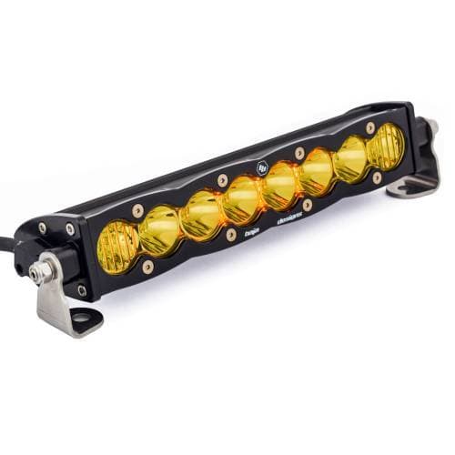 Baja Designs S8 Straight LED Light Bar - Universal (10 Inch, Driving/Combo Light Pattern, Baja Amber Lens)