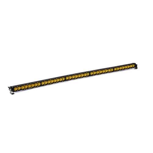 Baja Designs S8 Straight LED Light Bar - Universal (50 Inch, Wide Cornering Light Pattern, Baja Amber Lens)