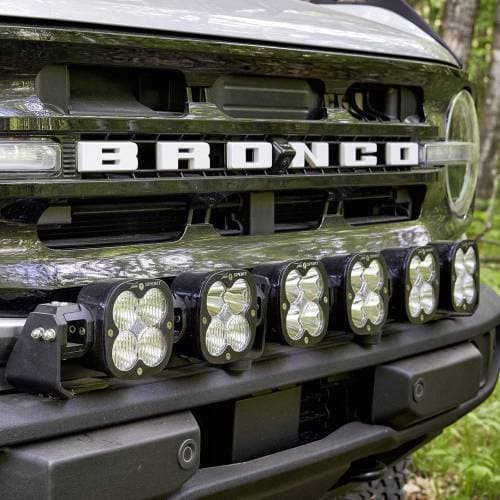 Baja Designs XL Linkable Bumper Light Kit for Ford (2021-25) Bronco w/ OE Plastic Bumper, Multi-Pattern Light Pattern, Clear Lens, Toggle Wiring