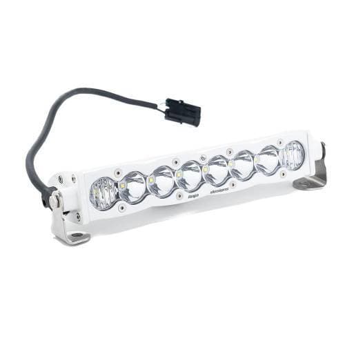 Baja Designs S8 White Straight LED Light Bar - Universal (10 Inch, Driving/Combo Light Pattern, Clear Lens)