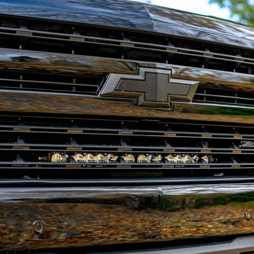 Baja Designs S8 20 Inch Grille Light Bar Kit for Chevy (2019-21) Silverado 1500 (Exc. LTZ Models) Driving/Combo Light Pattern, Clear Lens