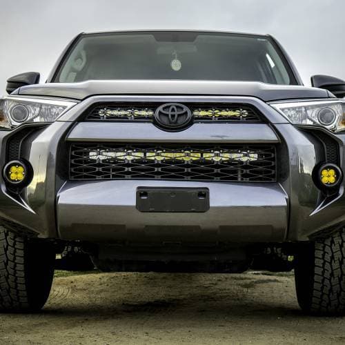 Baja Designs S8 Dual 10 Inch Grille Upper Light Kit for Toyota (2014-18) 4Runner, Spot Light Pattern, Clear Lens