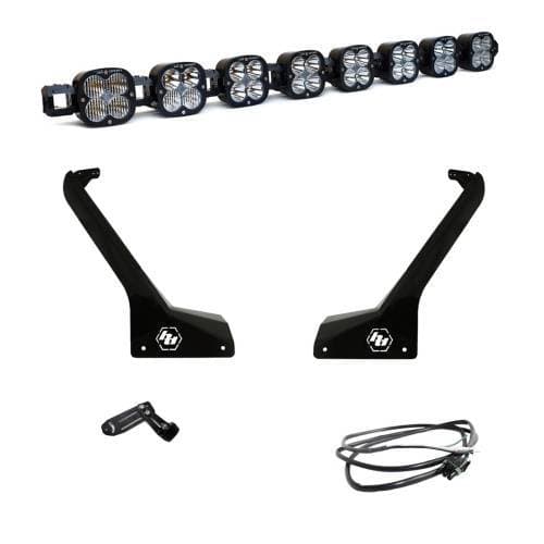 Baja Designs 8XL Linkable Roof Mount Light Kit for Jeep (2020-25) Gladiator / (2018-25) Wrangler JL Exc. Rubicon 392, Mojave, 4xE, Multi-Pattern Light Pattern, Clear Lens, Upfitter Wiring