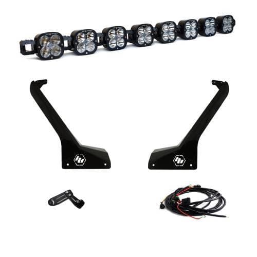 Baja Designs 8XL Linkable Roof Mount Light Kit for Jeep (2020-25) Gladiator / (2018-25) Wrangler JL Exc. Rubicon 392, Mojave, 4xE, Multi-Pattern Light Pattern, Clear Lens, Toggle Wiring