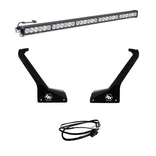Baja Designs OnX6+ 50 Inch Roof Mount Light Kit for Jeep (2020-25) Gladiator / (2018-25) Wrangler JL Exc. Rubicon 392, Driving/Combo Light Pattern, Clear Lens, Upfitter Wiring