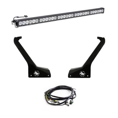 Baja Designs OnX6+ 50 Inch Roof Mount Light Kit for Jeep (2020-25) Gladiator / (2018-25) Wrangler JL Exc. Rubicon 392, Driving/Combo Light Pattern, Clear Lens, Toggle Wiring