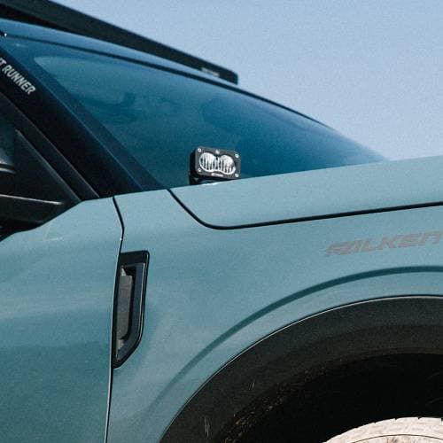 Baja Designs S2 Pro A-Pillar Light Kit for Ford (2021-25) Bronco Sport, Spot Light Pattern, Clear Lens