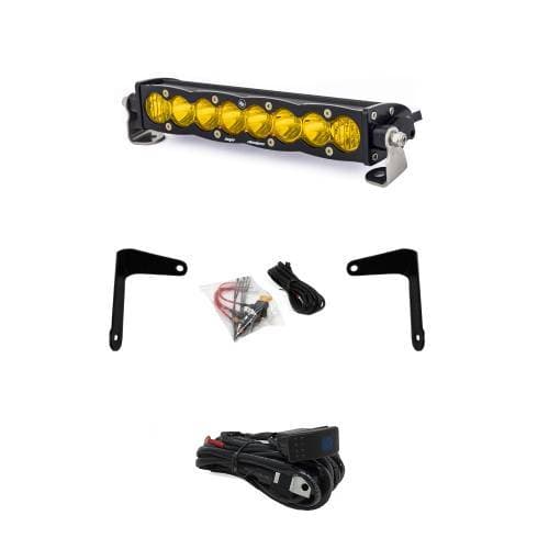 Baja Designs S8 10 Inch Shock Mount Light Bar Kit for Can-Am (2017-24) Maverick X3, Driving/Combo Light Pattern, Baja Amber Lens