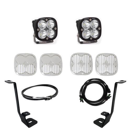 Baja Designs Squadron Sport A-Pillar Light Kit for Ford (2021-22) F-150, Spot Light Pattern, Clear Lens, Upfitter Wiring