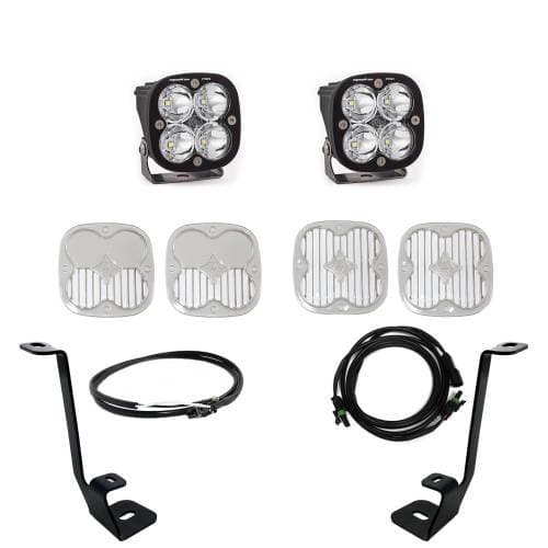 Baja Designs Squadron Pro A-Pillar Light Kit for Ford (2021-22) F-150, Spot Light Pattern, Clear Lens, Upfitter Wiring