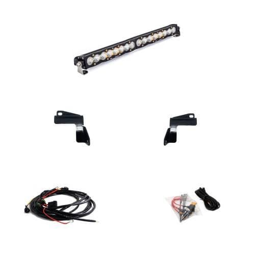 Baja Designs S8 20 Inch Bumper Light Bar Kit for GMC (2020-23) Sierra 2500HD/3500HD, Driving/Combo Light Pattern, Clear Lens