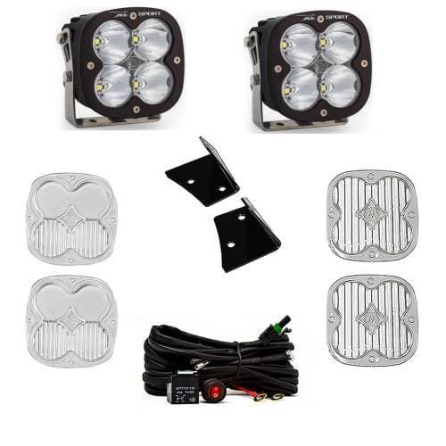 Baja Designs XL Sport A-Pillar Light Kit for Jeep (2007-18) Wrangler JK, Spot Light Pattern, Clear Lens