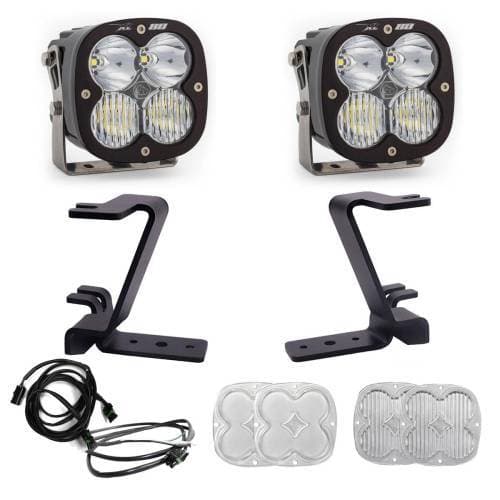 Baja Designs XL80 A-Pillar Light Kit for Ford (2023-25) F-250/350 Super Duty, Driving/Combo Light Pattern, Clear Lens, Upfitter Wiring