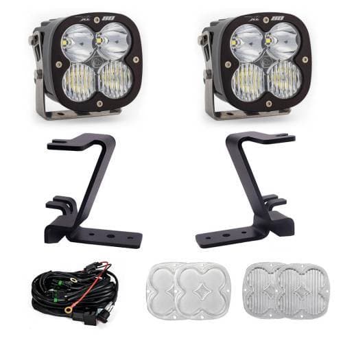 Baja Designs XL80 A-Pillar Light Kit for Ford (2023-25) F-250/350 Super Duty, Driving/Combo Light Pattern, Clear Lens, Toggle Wiring