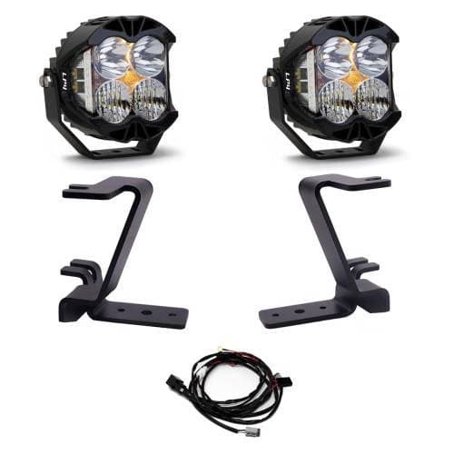 Baja Designs LP4 A-Pillar Light Kit for Ford (2023-25) F-250/350 Super Duty, Driving/Combo Light Pattern, Clear Lens, Toggle Wiring