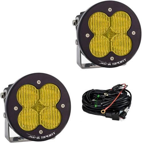 Baja Designs XL-R Sport LED Auxiliary Light Pod Pair - Universal, Wide Cornering Light Pattern, Baja Amber Lens