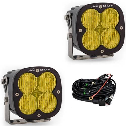 Baja Designs XL Sport LED Auxiliary Light Pod Pair - Universal, Wide Cornering Light Pattern, Baja Amber Lens