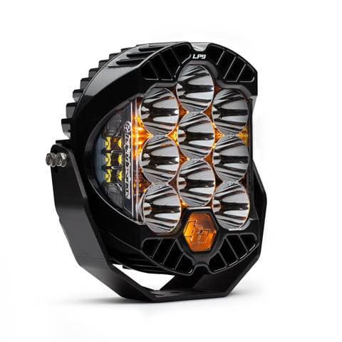 Baja Designs LP9 Racer Edition Series LED Auxiliary Light Pod High Speed, Racer Spot Light Pattern, Clear Lens, Amber Backlight - Universal