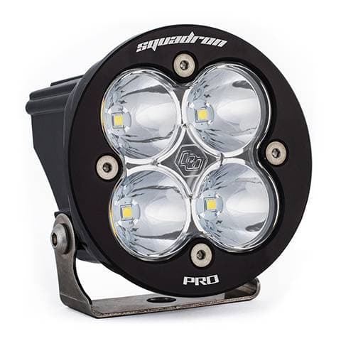 Baja Designs Squadron-R Pro Black LED Auxiliary Light Pod - Universal, Spot Light Pattern, Clear Lens