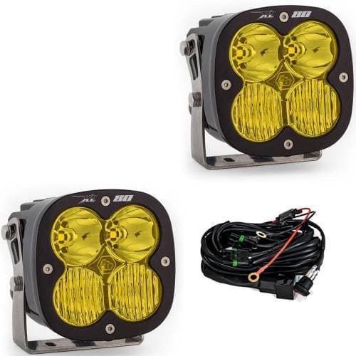 Baja Designs XL80 LED Auxiliary Light Pod Pair - Universal (Driving/Combo Light Pattern, Baja Amber Lens)