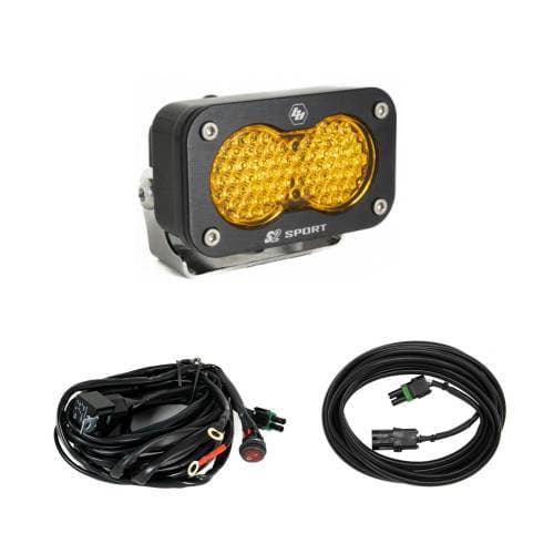 Baja Designs S2 Sport Universal Chase Light Kit, Work/Scene Light Pattern, Baja Amber Lens - Universal