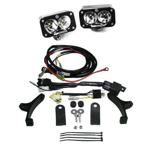 Baja Designs Squadron Sport Side Headlight Kit for Suzuki (2004-11) V-Strom DL650/A; (2002-12) V-Strom DL1000, (Multi-Pattern Light Pattern, Clear Lens)