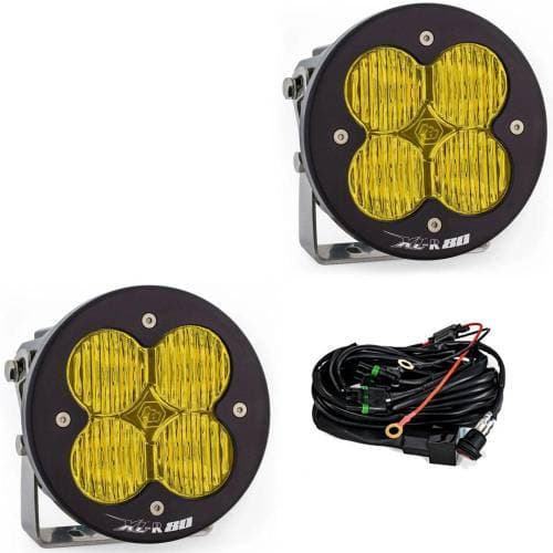 Baja Designs XL-R 80 LED Auxiliary Light Pod Pair - Universal (Wide Cornering Light Pattern, Baja Amber Lens)