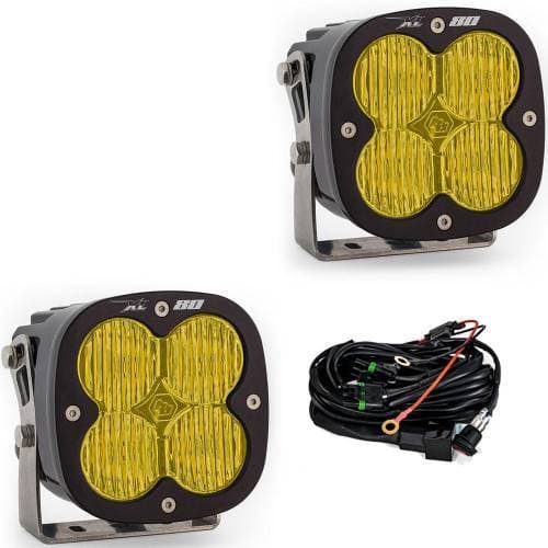 Baja Designs XL80 LED Auxiliary Light Pod Pair - Universal (Wide Cornering Light Pattern, Baja Amber Lens)